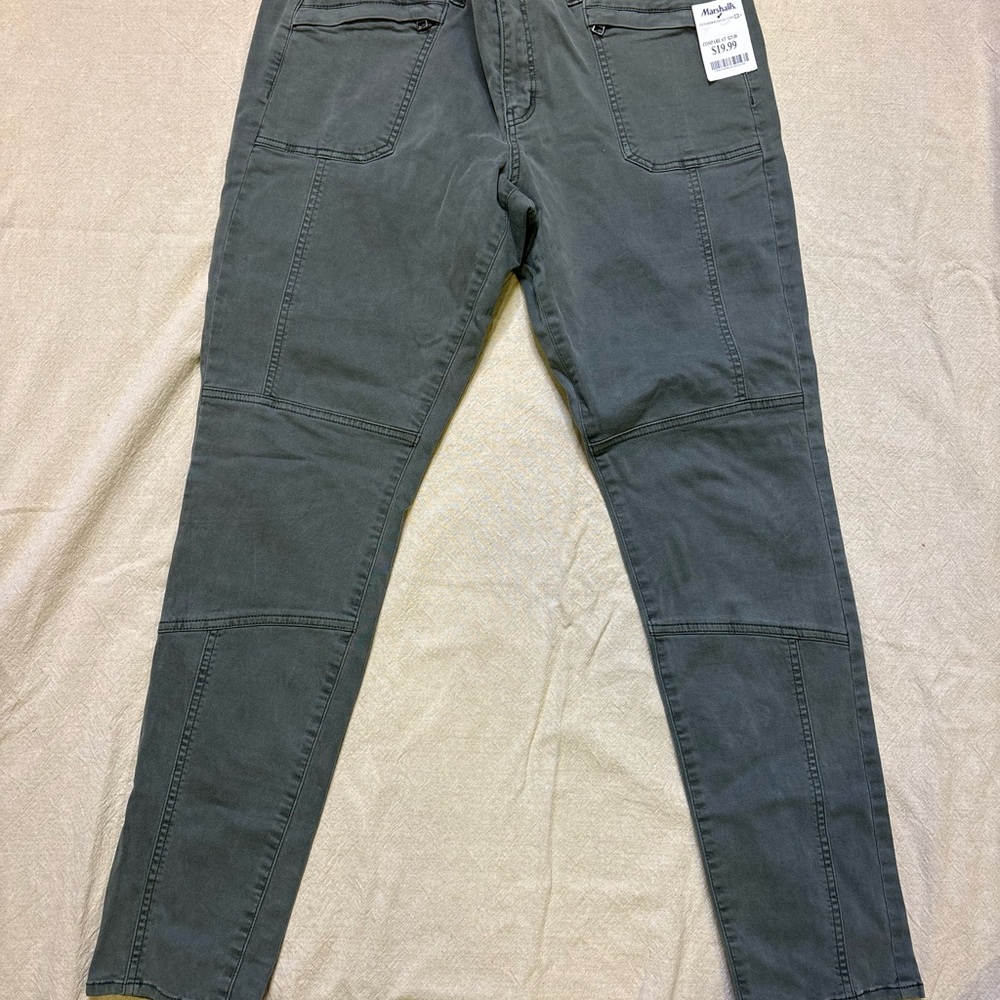 American Eagle Army Green Skinny Jeans